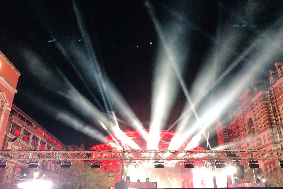 Albert Hall spotlights