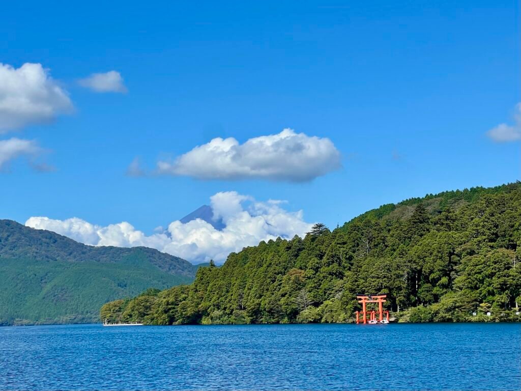 Mt Fuji from Lake Ashinoko