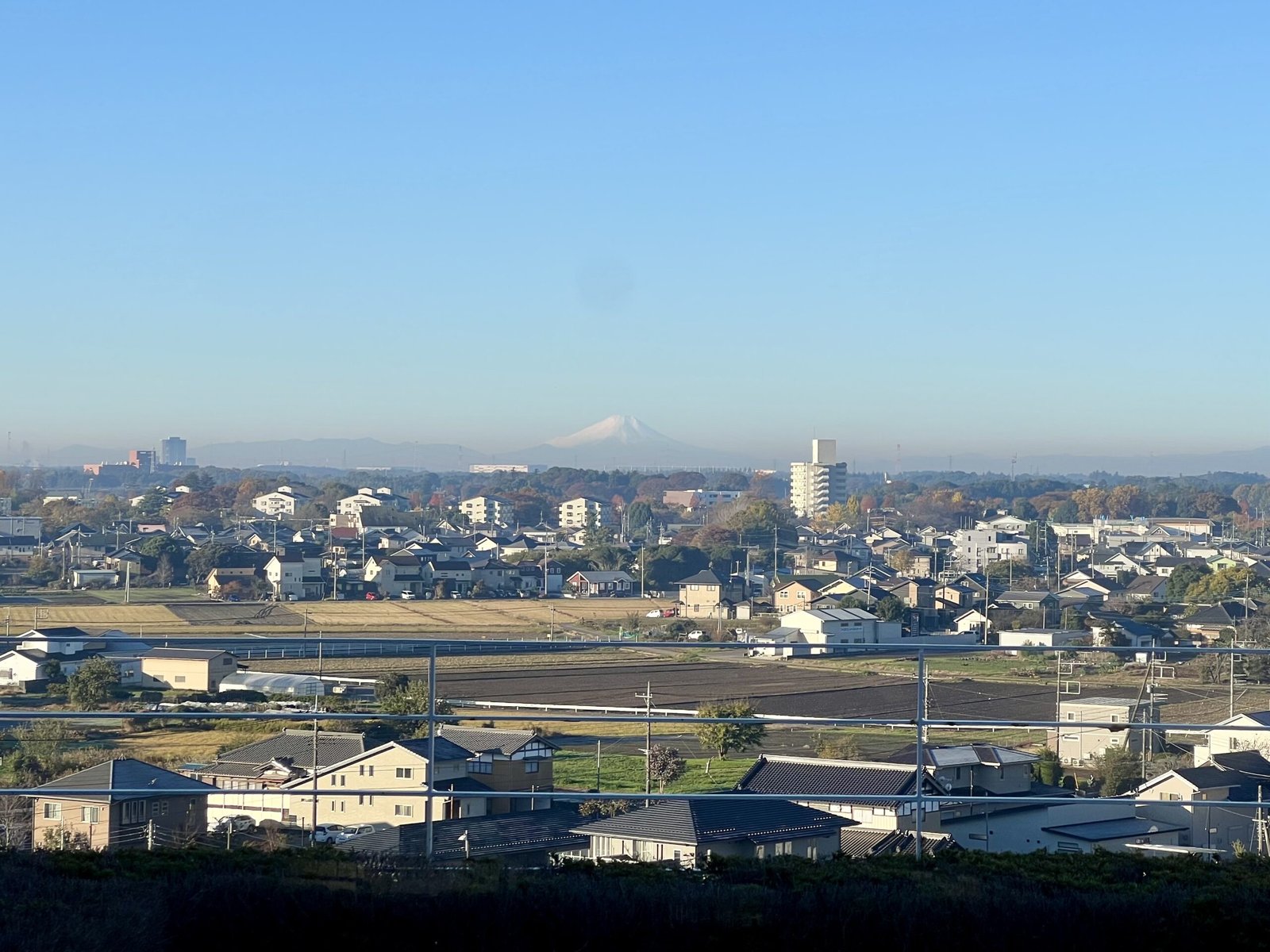 Fuji from our flat