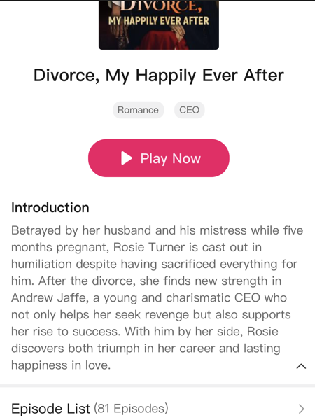 Divorce, My Happily Ever After full movie-Divorce, My Happily Ever After full episodes-DramaBox.png Divorce, My Happily Ever After full movie-Divorce, My Happily Ever After full episodes-DramaBox.